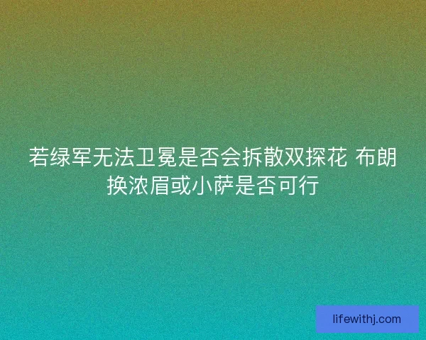 若绿军无法卫冕是否会拆散双探花 布朗换浓眉或小萨是否可行
